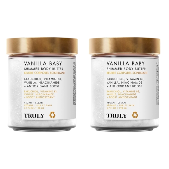 2 Pack TRULY Vanilla Shimmer Body Butter - Picture 1 of 3